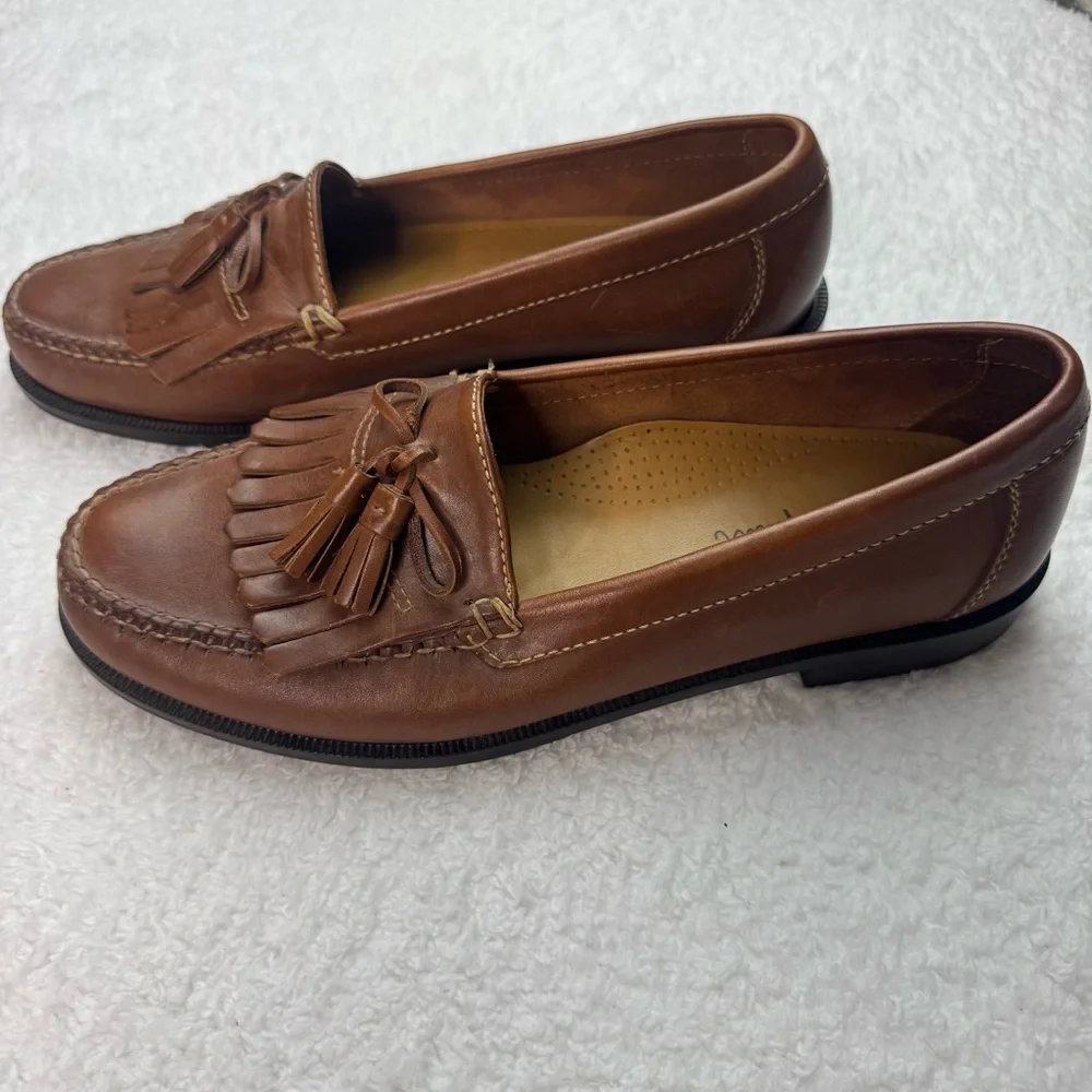 Cole Haan Men's‎ Brown Tassel Leather Loafer Dress Shoes Size 10M C01063